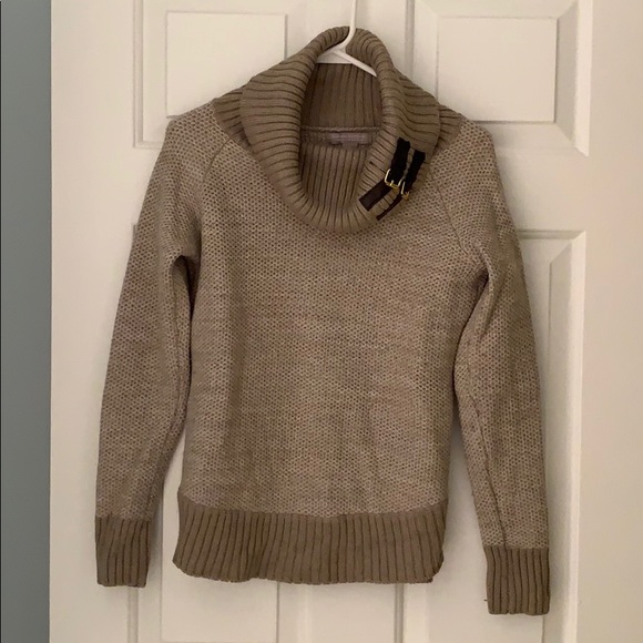 Banana Republic oatmeal buckle sweater size S - Picture 1 of 5